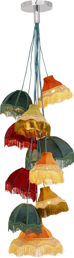 Lampa wisząca SALOON FRINGES 10 - wielokolorowy