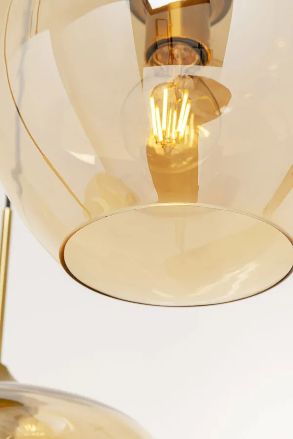 Lampa wisząca SPHERE AMBER - bursztynowy/złoty