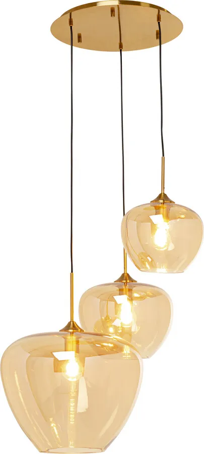 Lampa wisząca SPHERE AMBER - bursztynowy/złoty
