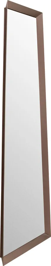 Lustro ścienne AREZZO COFFEE Trapez 65x160 - brązowy
