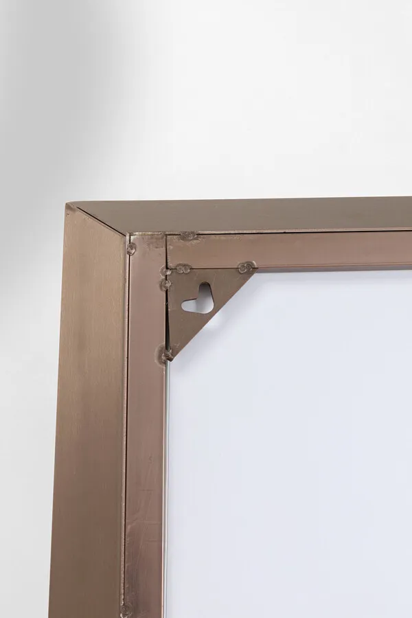 Lustro ścienne AREZZO COFFEE Trapez 65x160 - brązowy