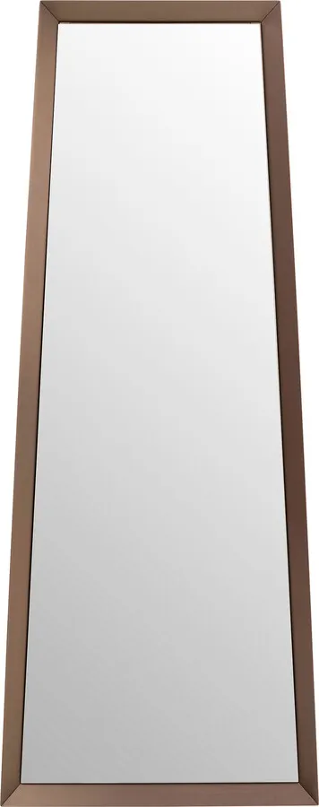Lustro ścienne AREZZO COFFEE Trapez 65x160 - brązowy