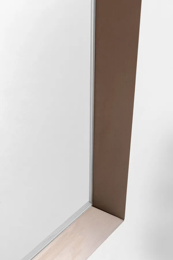 Lustro ścienne AREZZO COFFEE Trapez 65x160 - brązowy