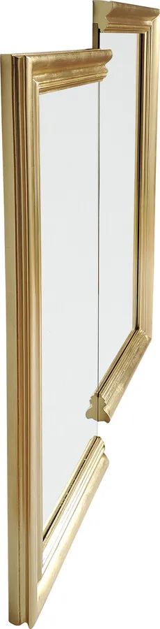 Lustro ścienne DOUBLE VISION 81x121 - złoty