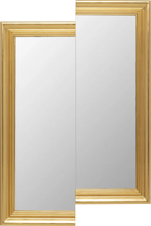 Lustro ścienne DOUBLE VISION 81x121 - złoty