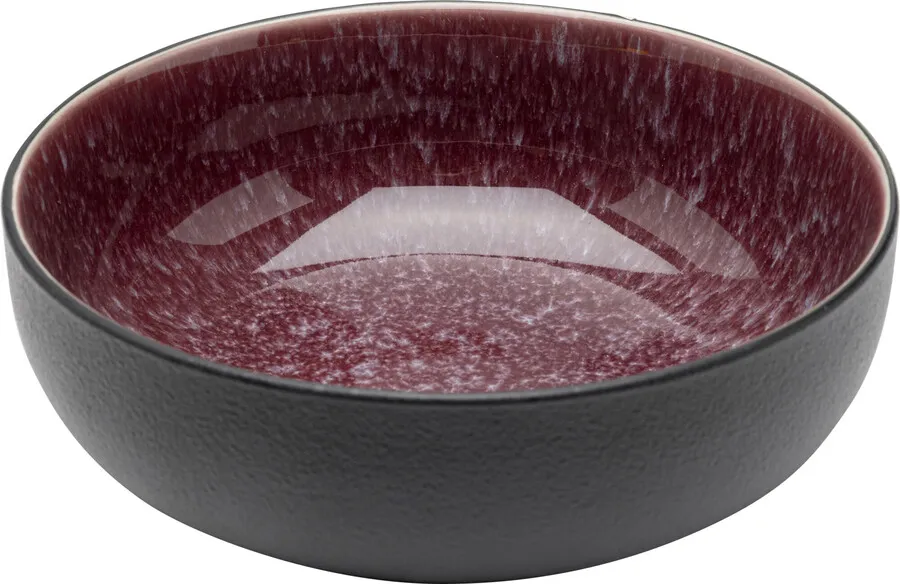 Miska ALISSA 16 cm 600 ml - czerwony/czarny