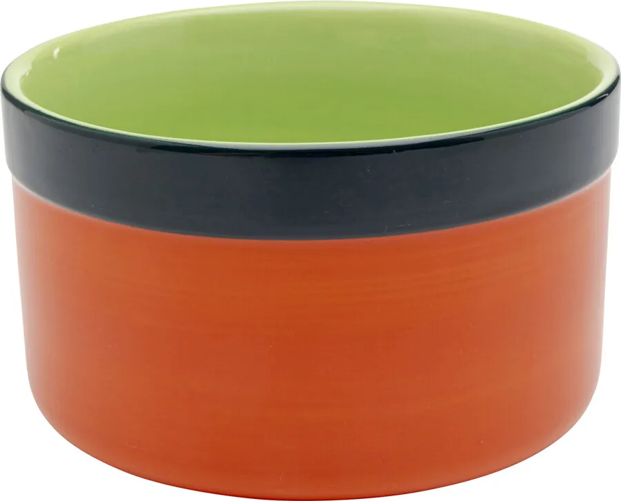 Miska CAPRI 350 ml - pomarańczowy/zielony