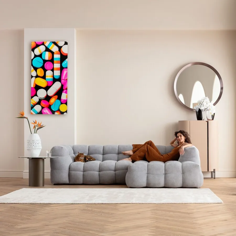 Obraz na płótnie PASTILLA STRIPES 70x140
