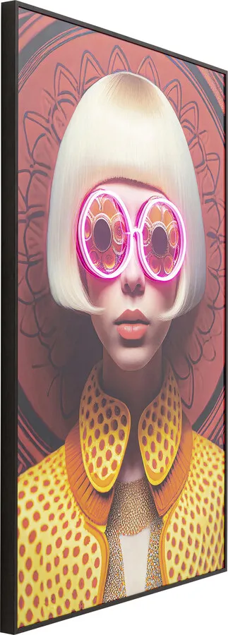 Obraz LED FANCY BLONDE LADY 80x120