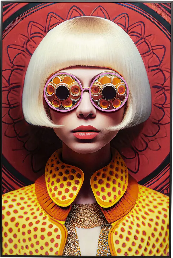 Obraz LED FANCY BLONDE LADY 80x120