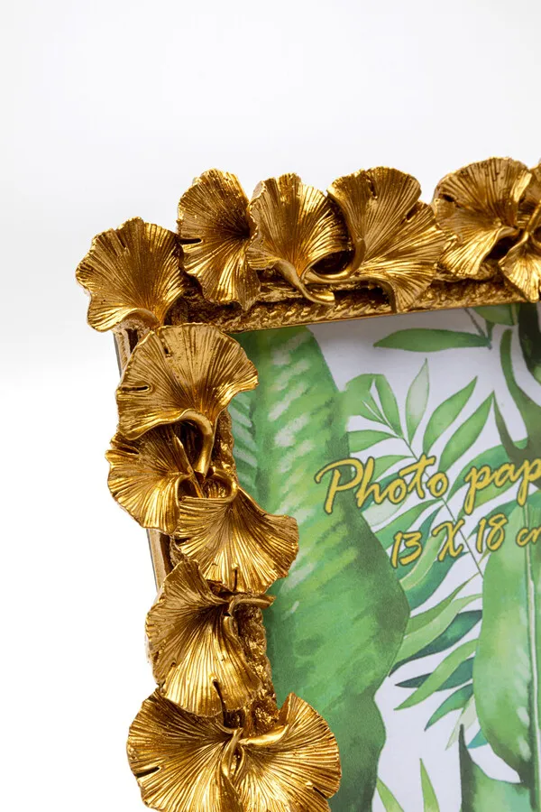 Ramka na zdjęcia GINKGO LEAF 13x18 - złoty