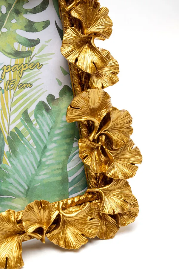 Ramka na zdjęcia GINKGO LEAF 10x15 - złoty