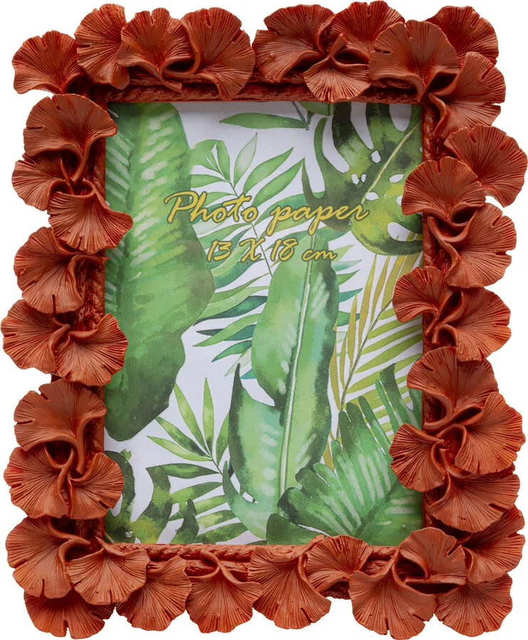 Ramka na zdjęcia GINKGO LEAF 13x18 - pomarańczowy