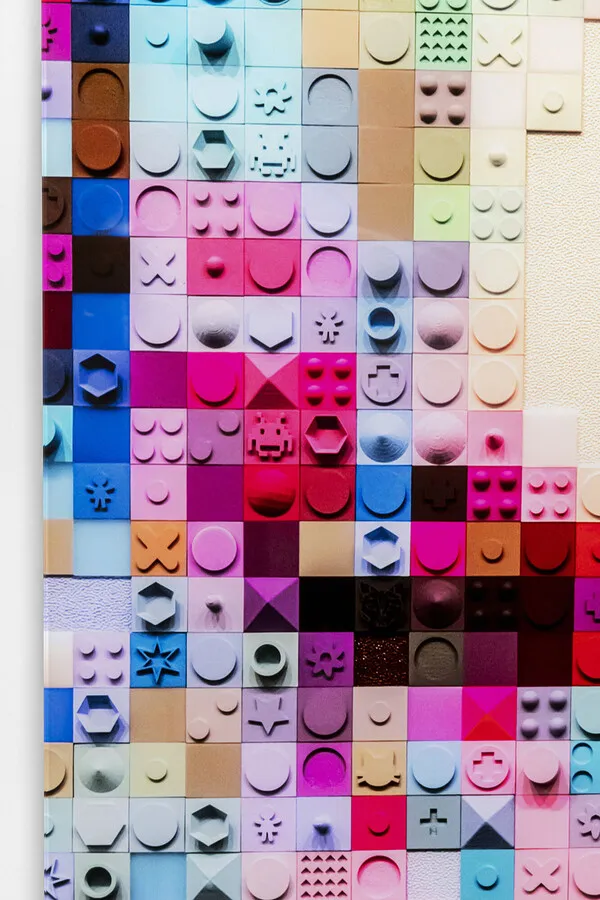Obraz szklany PIXEL FACE 80x120