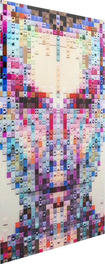 Obraz szklany PIXEL FACE 80x120