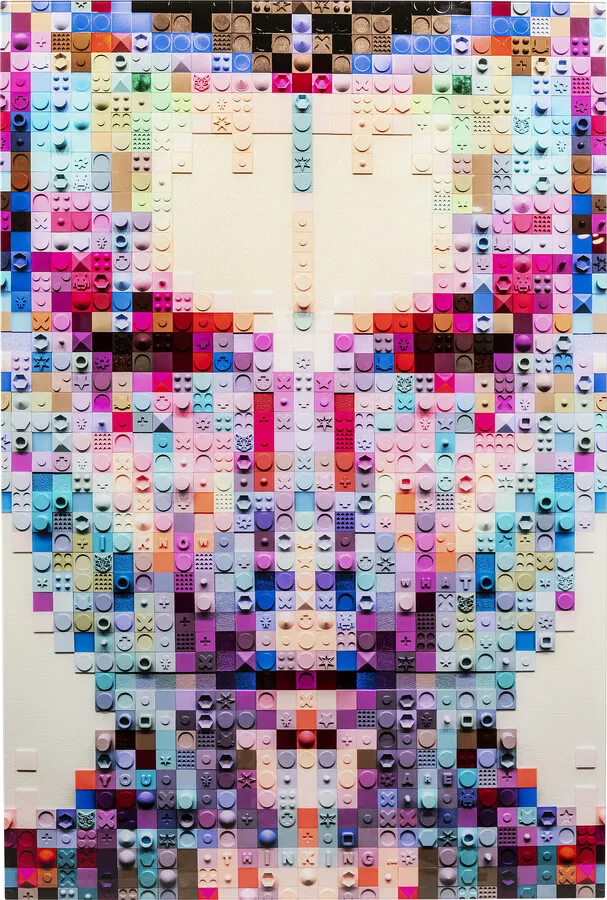 Obraz szklany PIXEL FACE 80x120