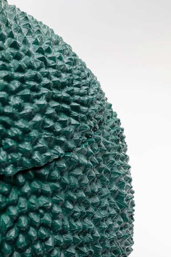 Pojemnik dekoracyjny JACKFRUIT CHAMELEON - zielony/złoty