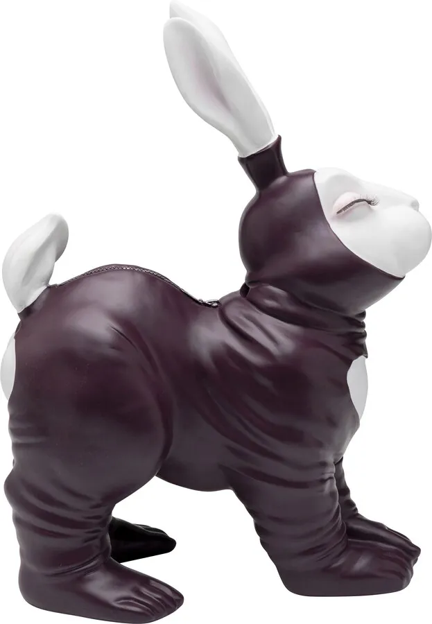 Skarbonka FETISH BUNNY STANDING - burgundowy
