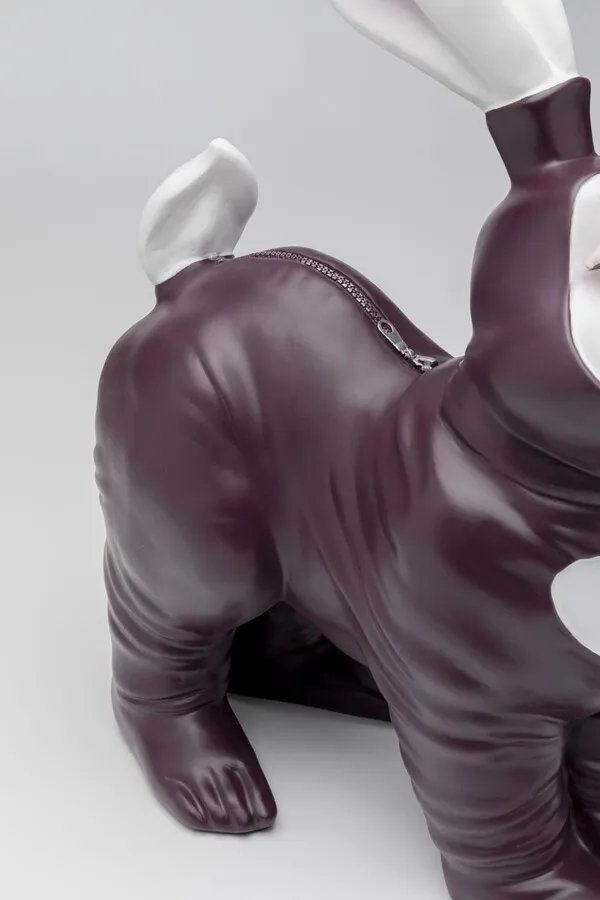 Skarbonka FETISH BUNNY STANDING - burgundowy