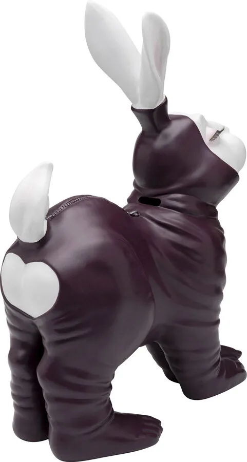 Skarbonka FETISH BUNNY STANDING - burgundowy
