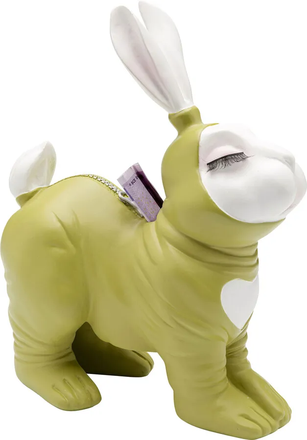 Skarbonka FETISH BUNNY STANDING - limonkowy
