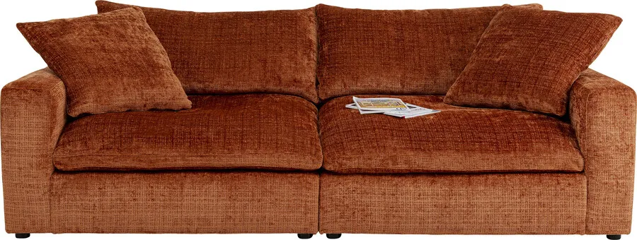Sofa 3-osobowa CHILL RUST - rdzawy czerwony