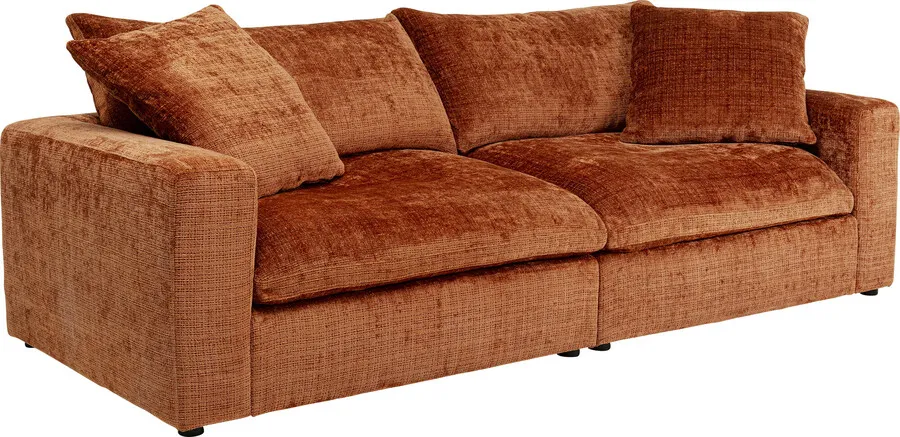 Sofa 3-osobowa CHILL RUST - rdzawy czerwony