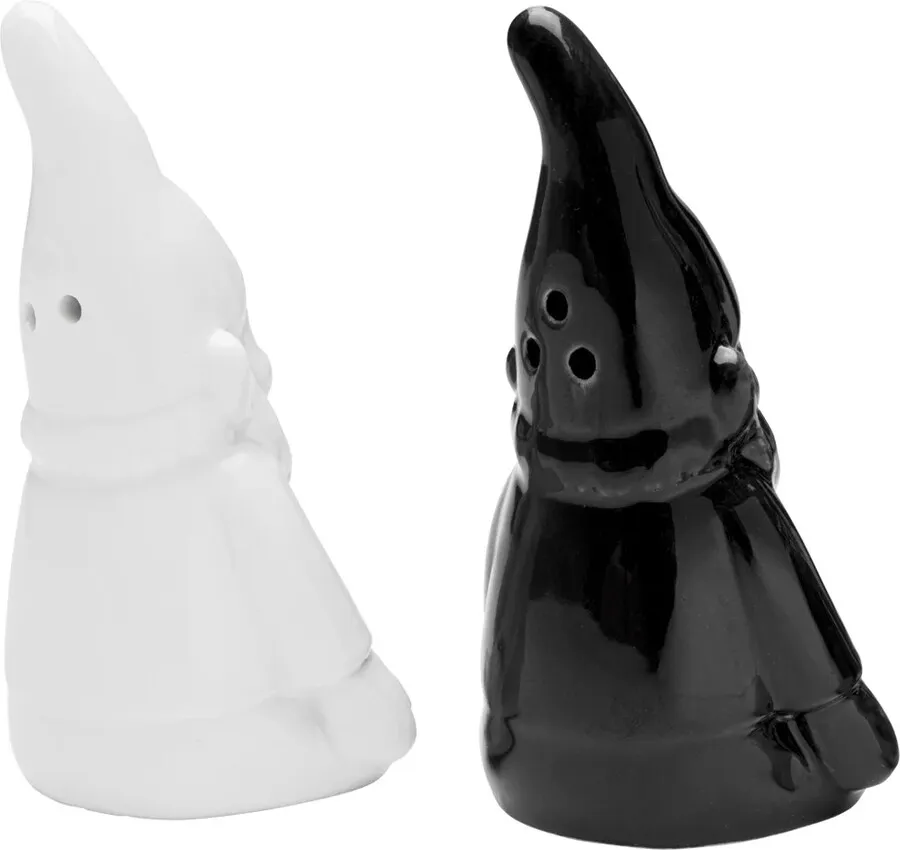 Solniczka i pieprzniczka GNOME - czarny/biały