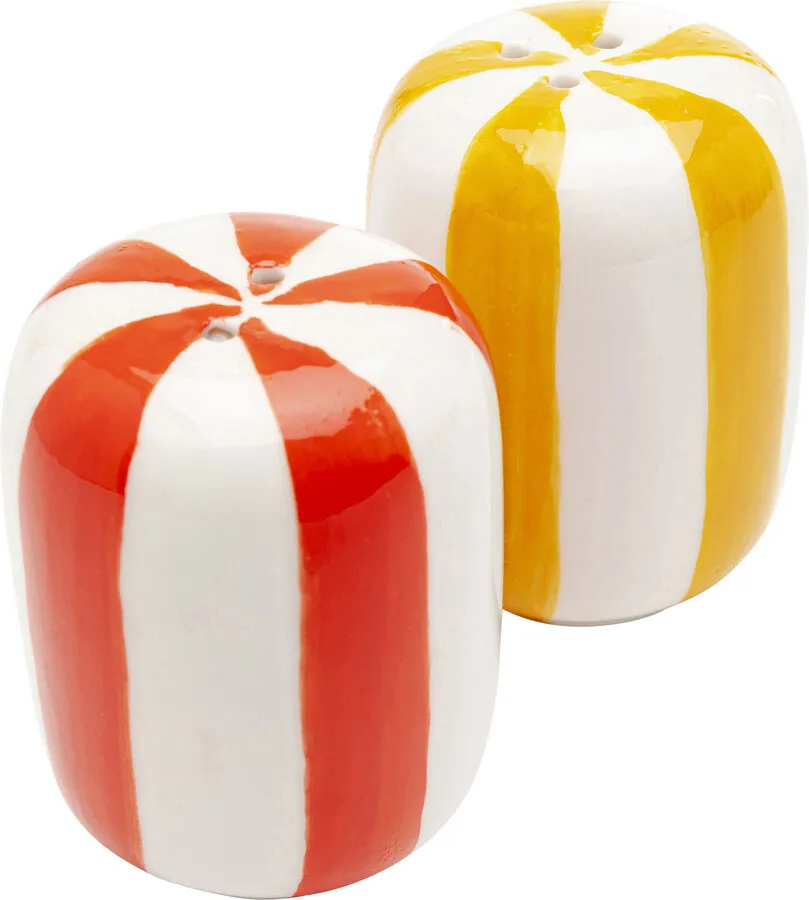 Solniczka i pieprzniczka COCINA STRIPES - wielokolorowy