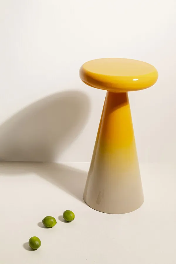 Stolik pomocniczy okrągły RICI COLORE 30 cm - żółty