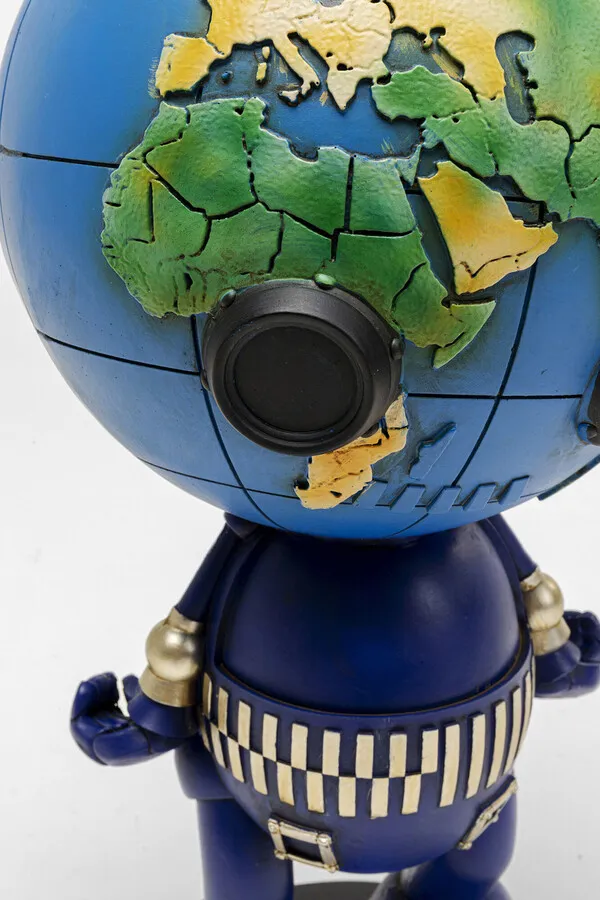 Stolik boczny okrągły ROBOT WORLD - niebieski