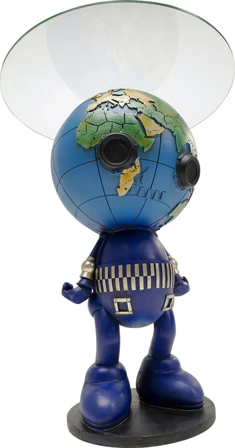 Stolik boczny okrągły ROBOT WORLD - niebieski