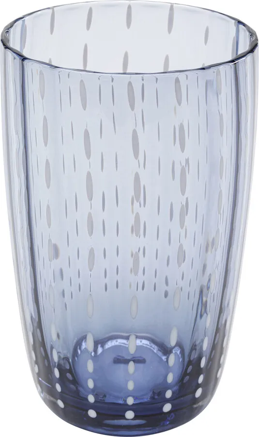 Szklanka CLUE 380 ml - transparentny/niebieski