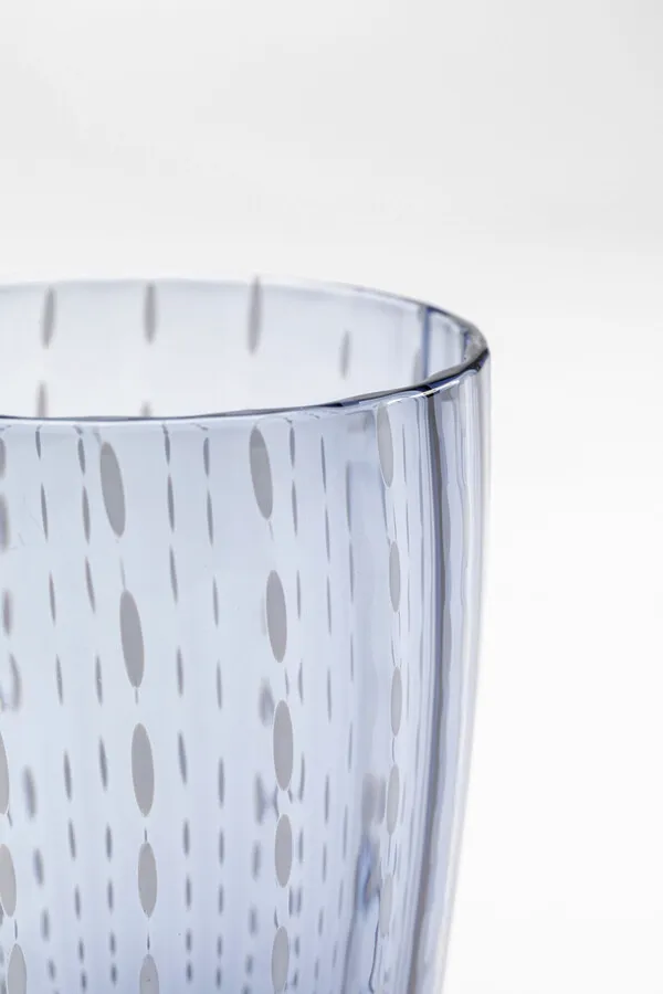 Szklanka CLUE 380 ml - transparentny/niebieski