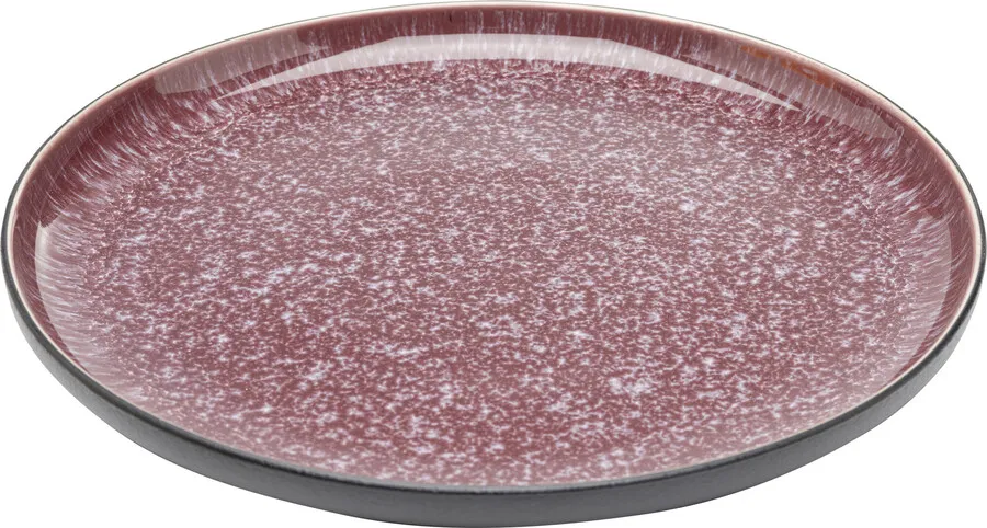 Talerz obiadowy ALISSA 27 cm - czerwony/czarny