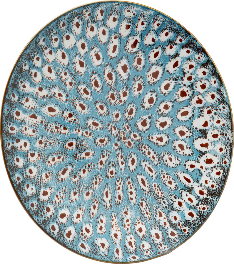 Talerz obiadowy GIOIA 27 cm - niebieski