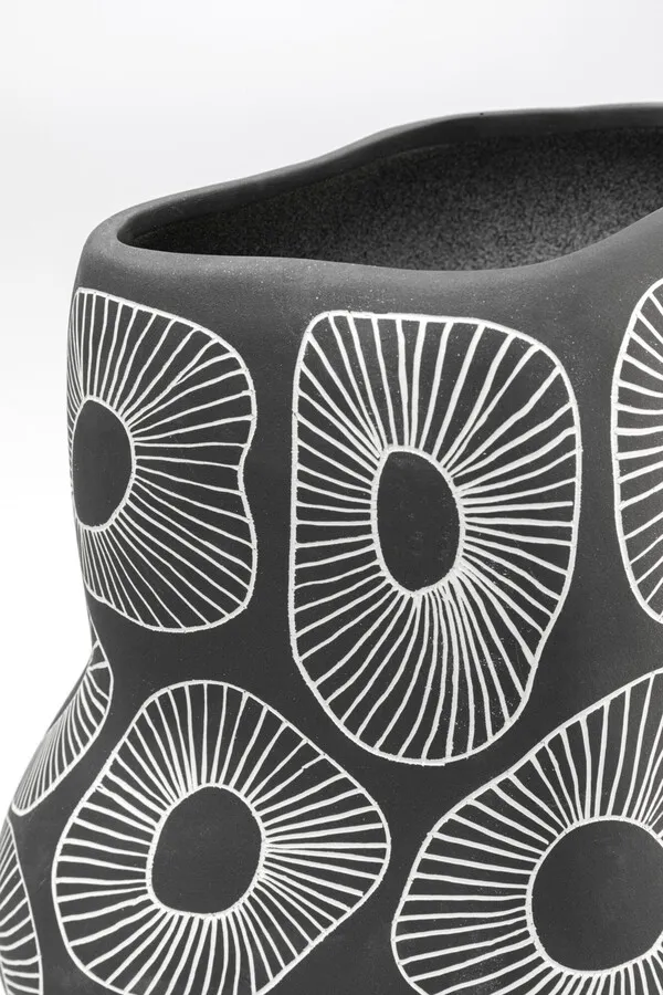 Wazon ANEMONE 33 cm - szary