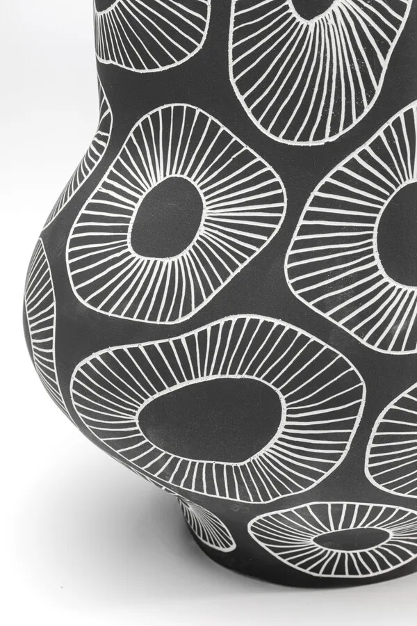 Wazon ANEMONE 33 cm - szary