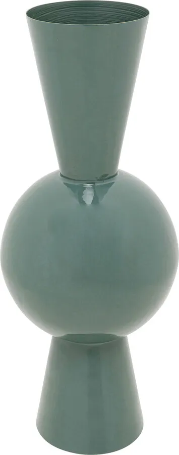 Wazon stalowy BLOW 60 cm - niebieskozielony