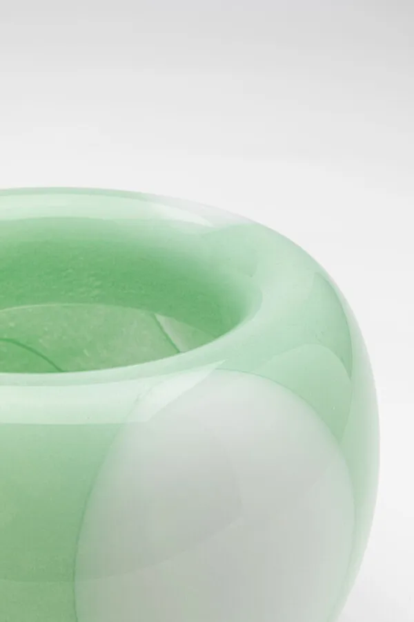 Wazon szklany PUNTI 15 cm - zielony