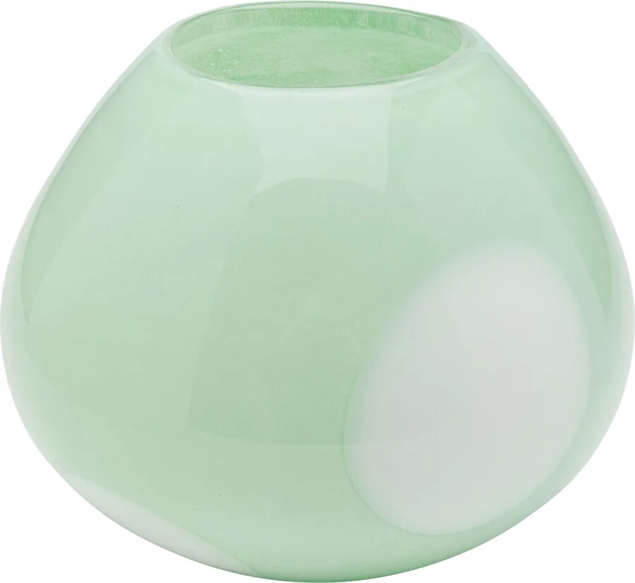 Wazon szklany PUNTI 20 cm - zielony