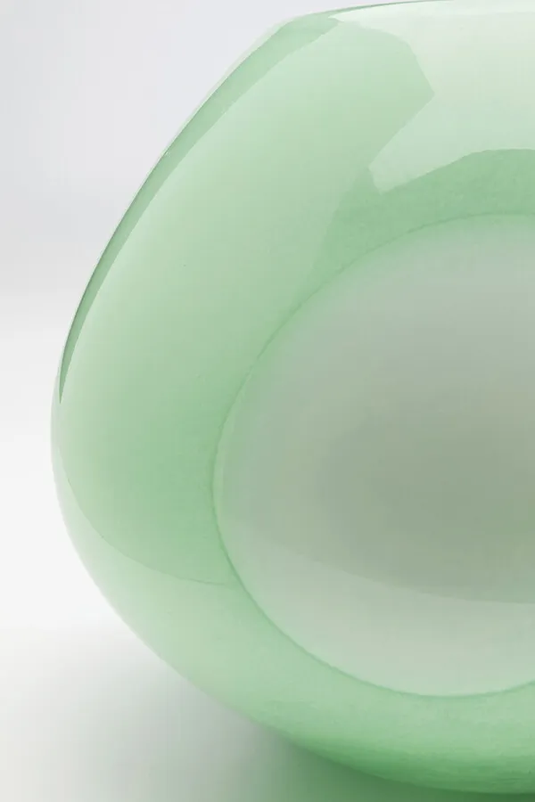 Wazon szklany PUNTI 20 cm - zielony