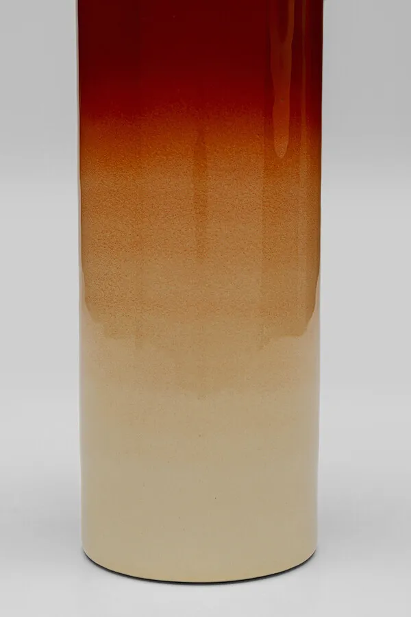 Wazon RICI 30 cm - czerwony/beżowy