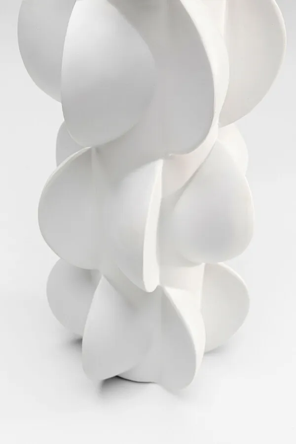 Wazon z porcelany VIENTO 35 cm - biały
