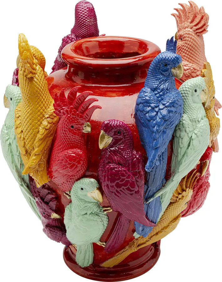 Wazon BIRDS GOSSIP - wielokolorowy