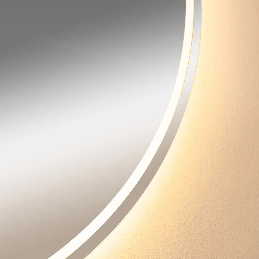 Lustro okrągłe z podświetleniem LED D3004-80 - lustrzany
