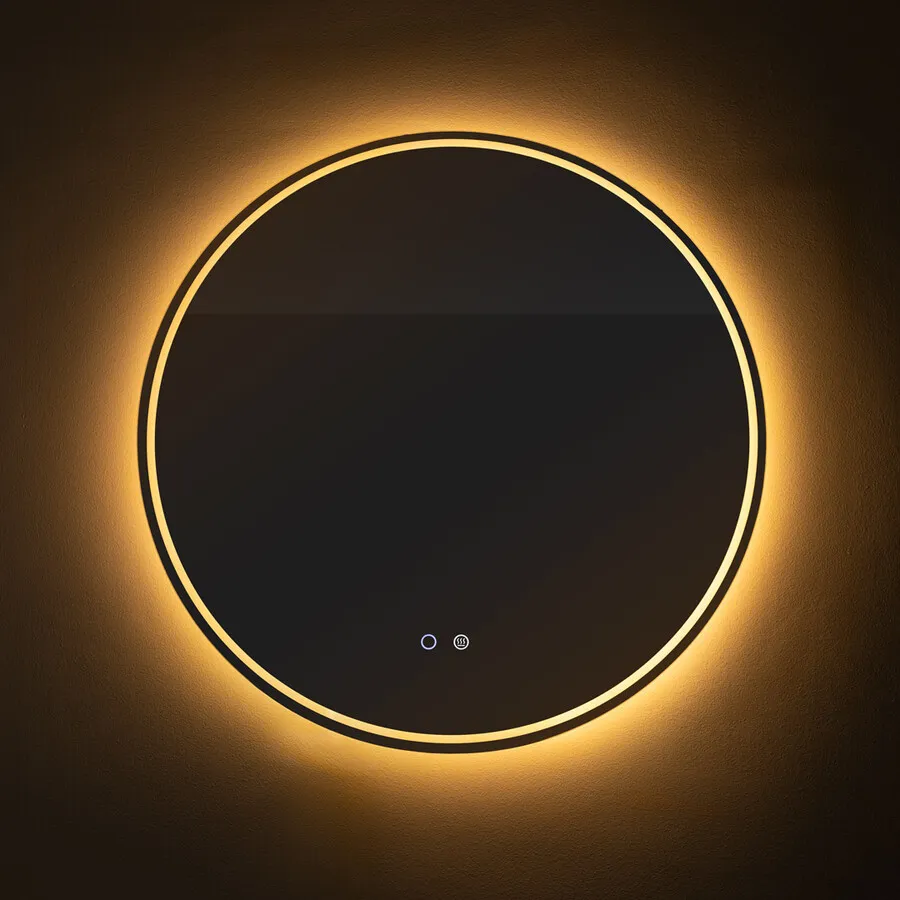 Lustro okrągłe z podświetleniem LED D3004-80 - lustrzany