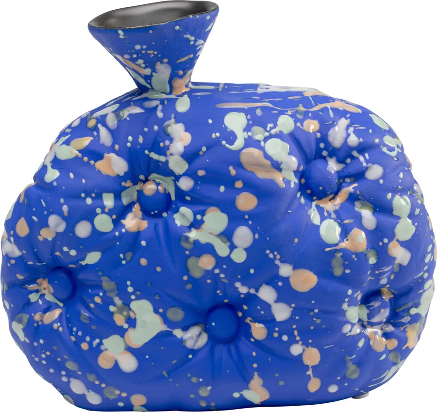 Wazon COLORE BLOB 22 cm - niebieski
