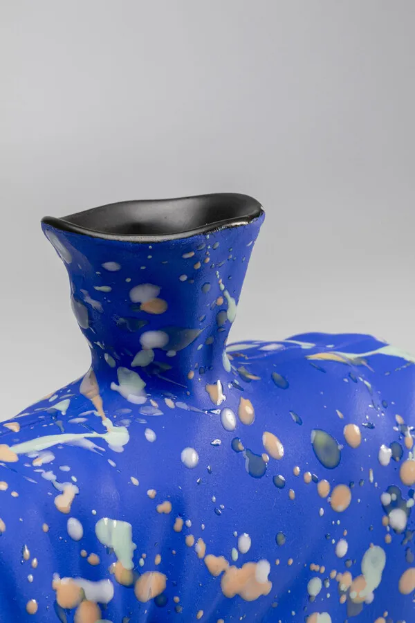 Wazon COLORE BLOB 28 cm - niebieski