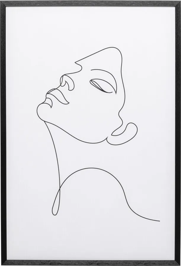 Obraz w ramie DRAWING LADY 63x93